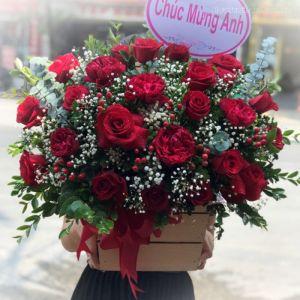 Giỏ hoa để bàn BNG576