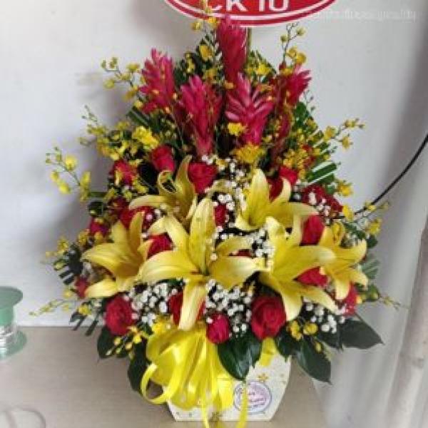 Lẵng hoa đẹp BNG554