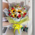 Mẫu bó hoa hướng dương BNB551