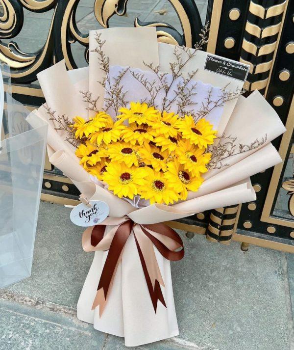 Golden Sunshine Soap Flowers Sbs072